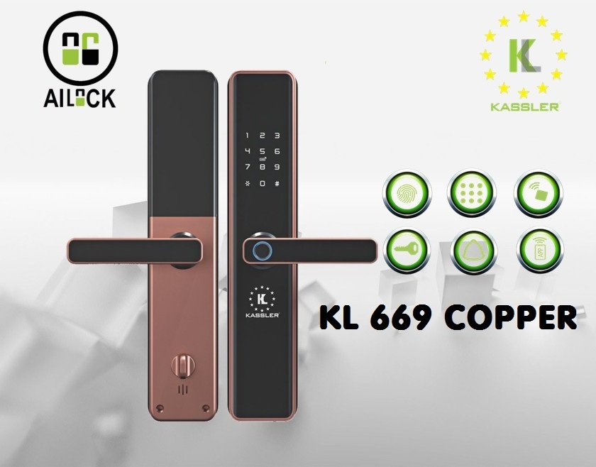 Khóa điện tử Kassler KL-669 Copper