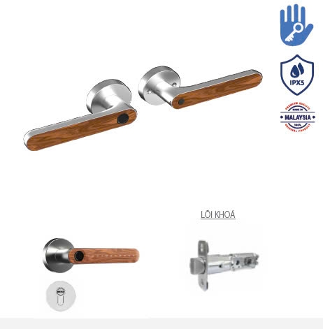 Khóa Vân Tay Cửa Gỗ Avolock AT-105-G