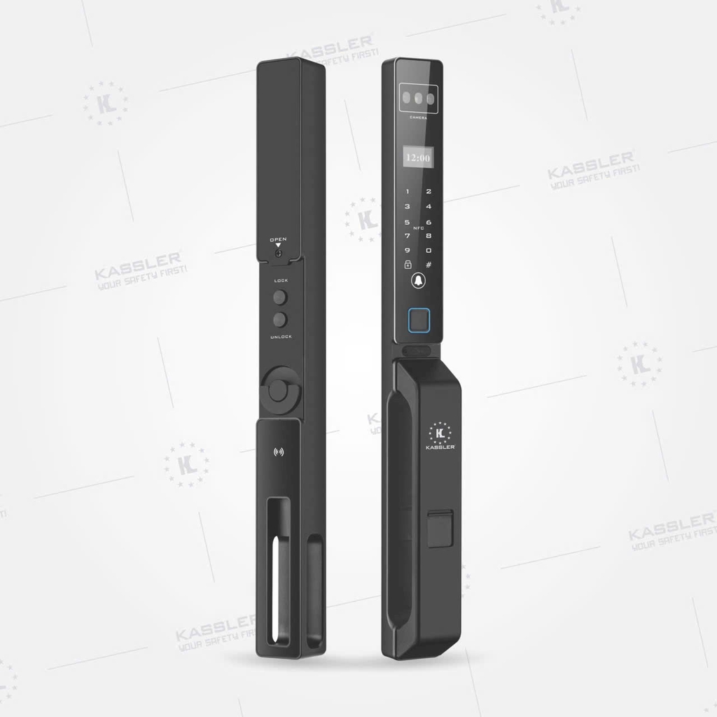 Khóa Vân Tay Cửa Nhôm Kassler KL-599 CNC 02 BLACK APP