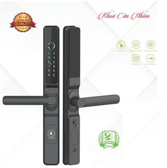 Khóa Vân Tay Cửa Nhôm Kassler KL-68BL APP