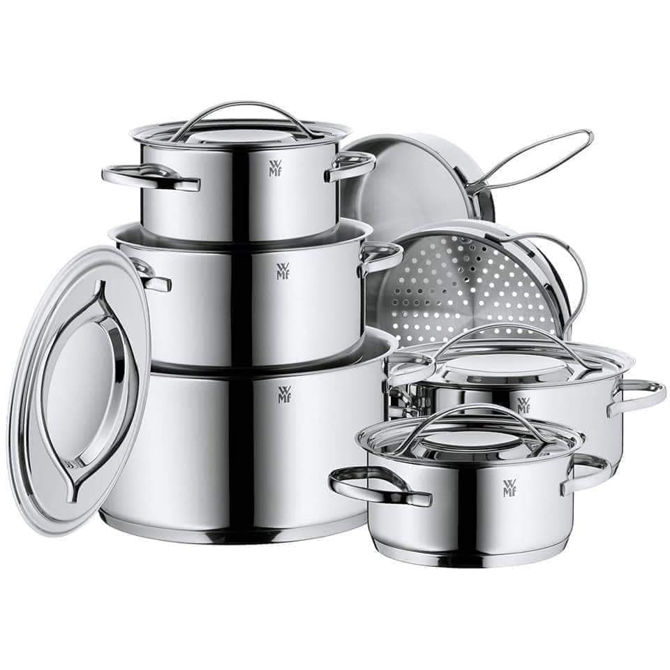 Bộ Nồi WMF Gala Plus 7 Món Vung inox kèm xửng hấp