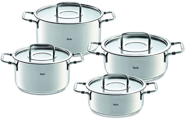 Bộ nồi Fissler Bonn 4 món vung kính - made in Germany (2 nồi 20cm, 2 nồi 24cm)