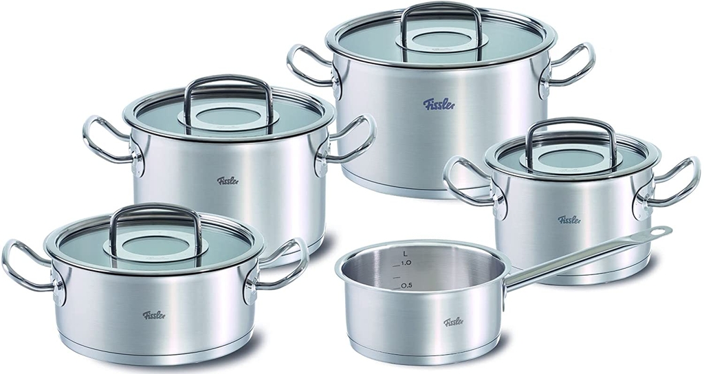 Bộ nồi Fissler Profi Original vung kính 4 nồi 1 quánh