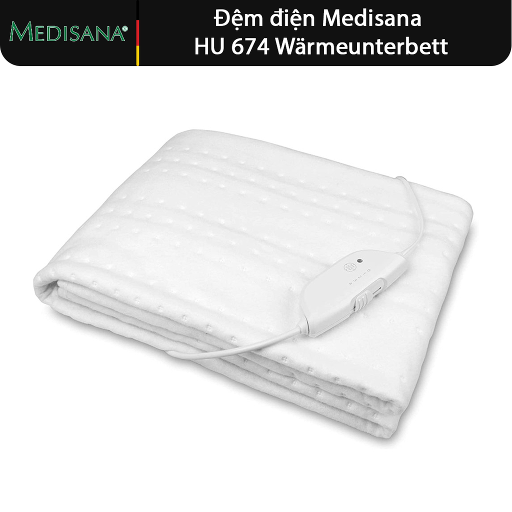 Đệm điện Medisana HU 674 Wärmeunterbett (kích thước 150 × 80 cm)