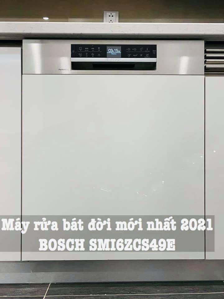 Máy rửa bát Bosch series 6 zeolith SMI6ZCS49E
