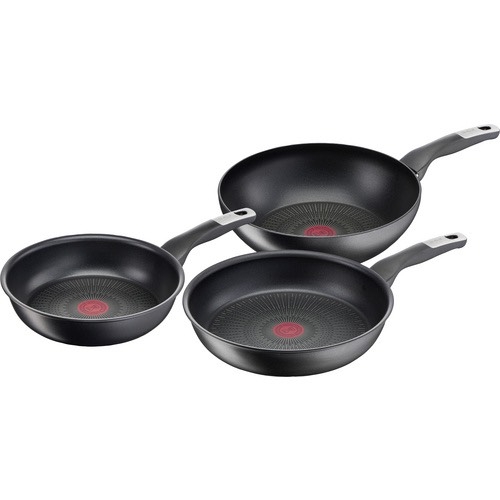 Set 3 chảo rán, xào (24/24/28cm) Tefal Unlimited