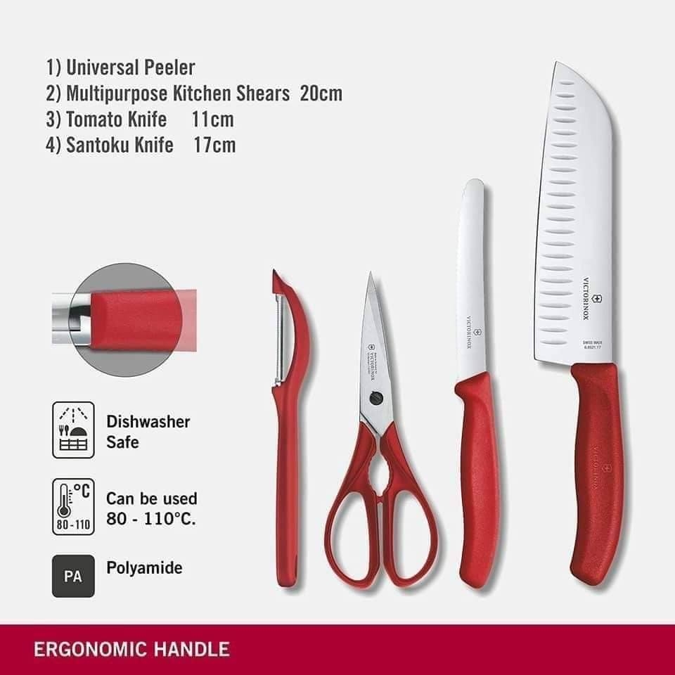 Set Victorinox Swiss classic 4 món dao kéo nạo