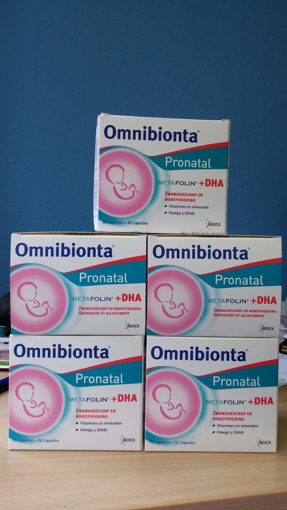 Thuốc bầu Omnibionta 96v + 96v bổ sung axit Folic, DHA, Omega3