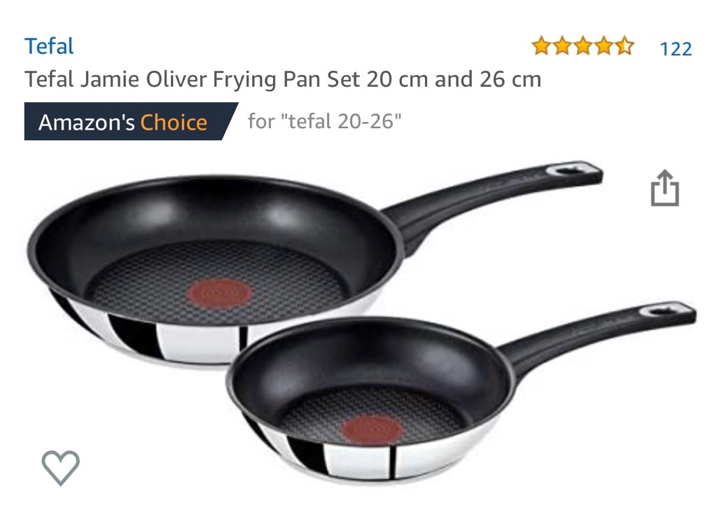 Chảo rán chống dính Tefal Jamie Oliver cán nhựa