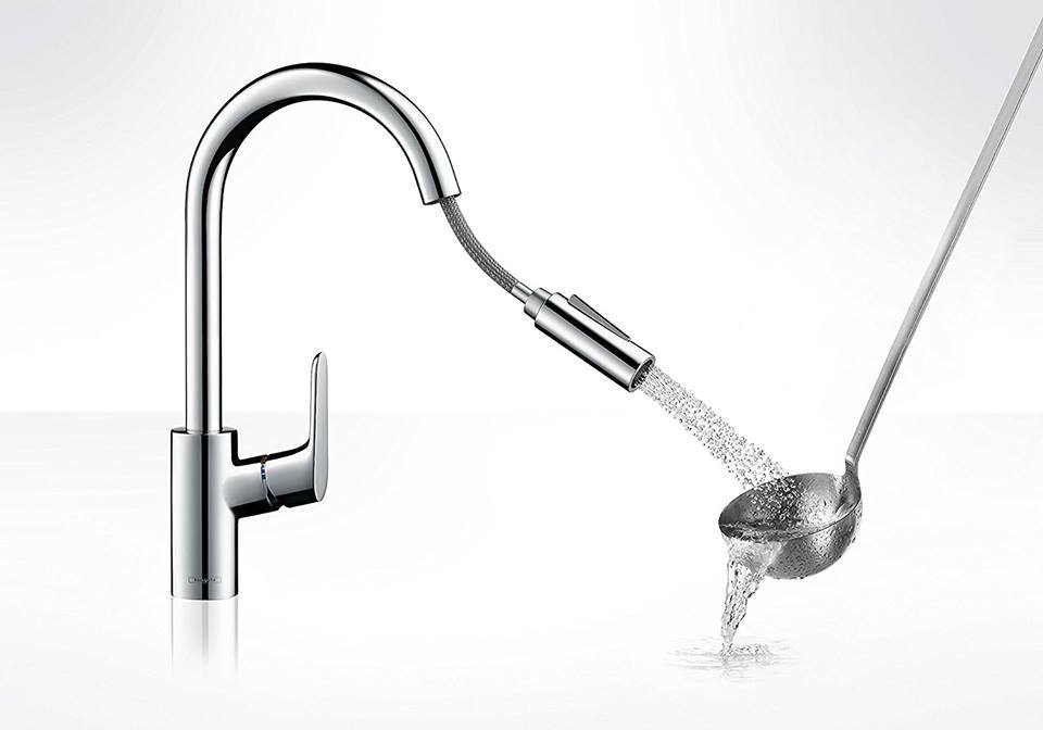 Vòi rửa bát dây rút Hansgrohe Focus 240