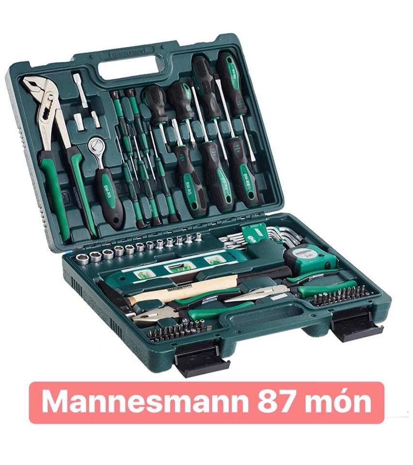 Bộ dụng cụ sửa chữa Mannesmann 87 món M29084