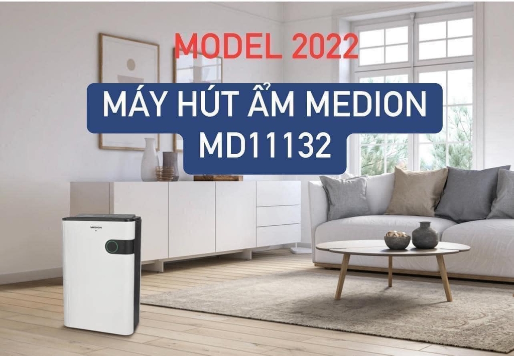 Máy hút ẩm Medion MD11132 - kết nối wifi, 40m2, 24L/ngày