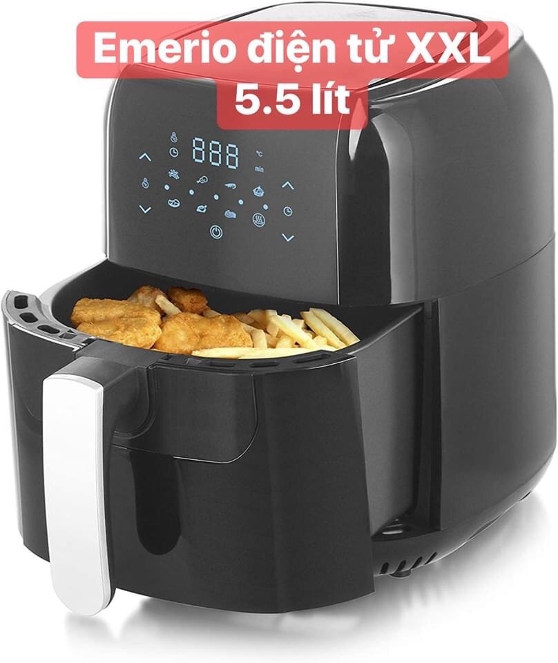 Nồi chiên không dầu Emerio XXL 5.5 lit (1800w, AF-121125)