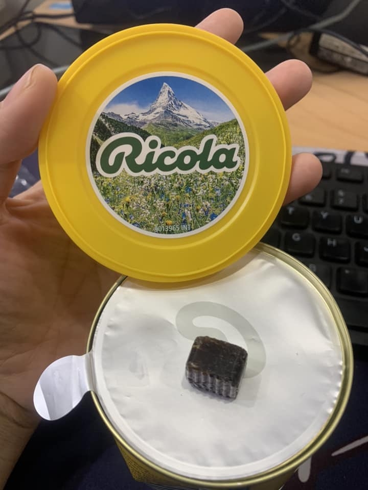 Kẹo ngậm thảo dược Ricola, 250 g (giảm ho, khàn giọng)