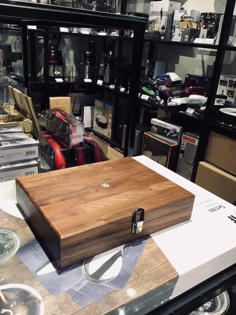 WMF - Sommelier-set, 3-delig, notenhout