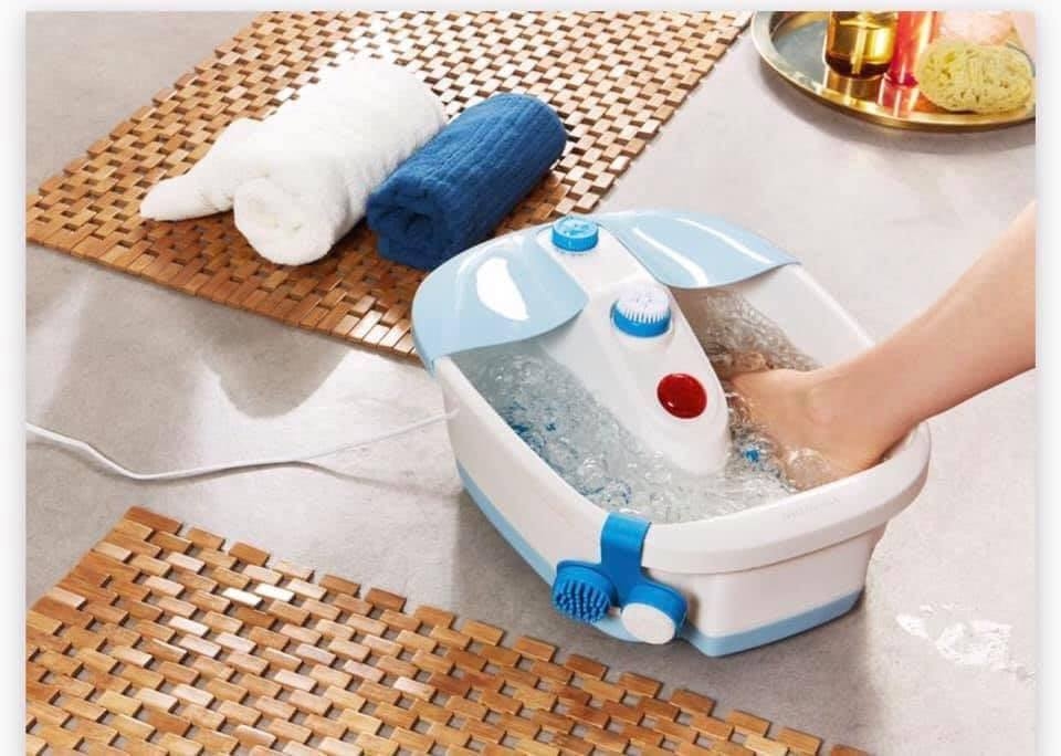 Chậu ngâm chân Medisana xanh