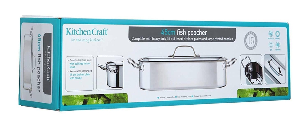 Nồi hấp cá Kitchen Craft 45cm