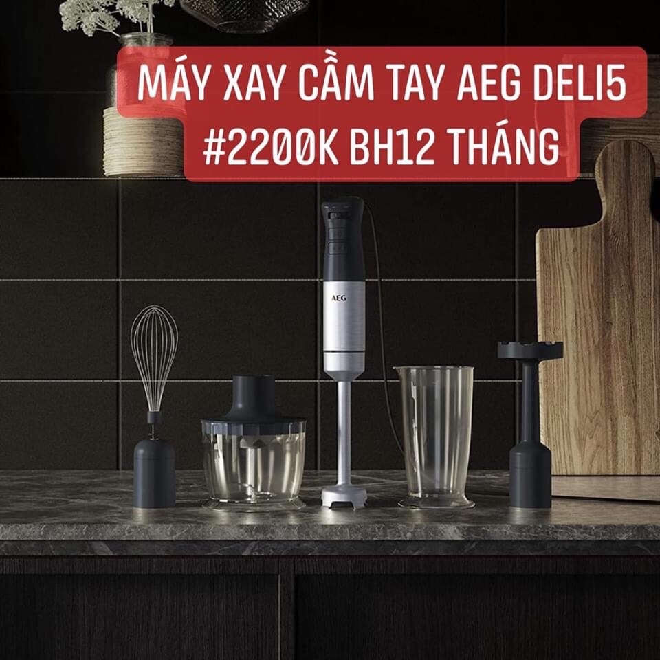 Máy xay cầm tay AEG Deli 5 800w