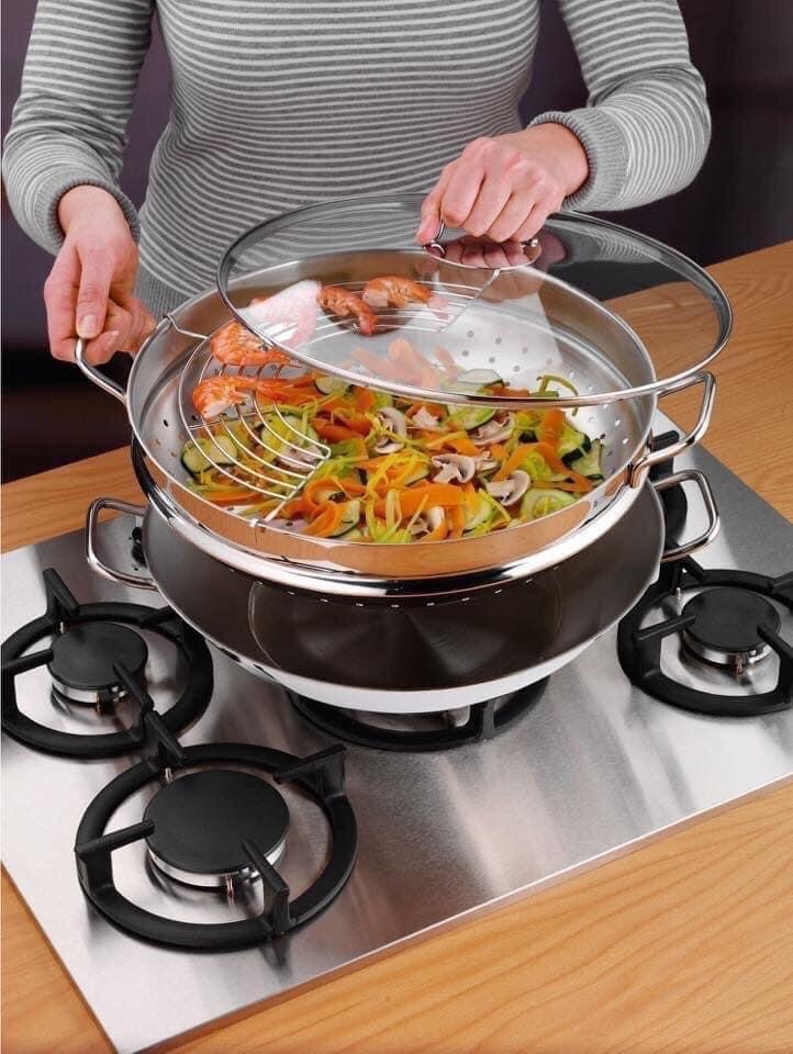 Chảo xào hấp WMF wok Macao 36 cm