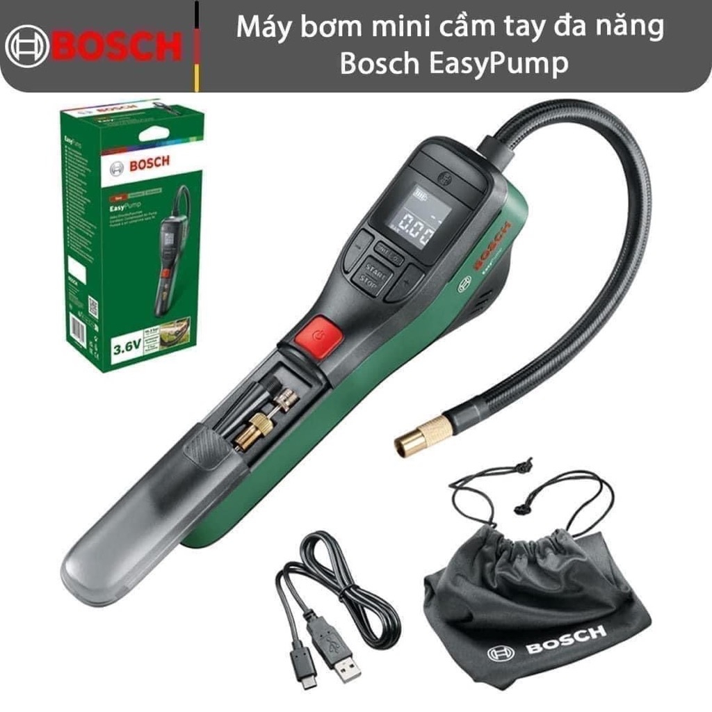 Máy bơm cầm tay đa năng Bosch EasyPump