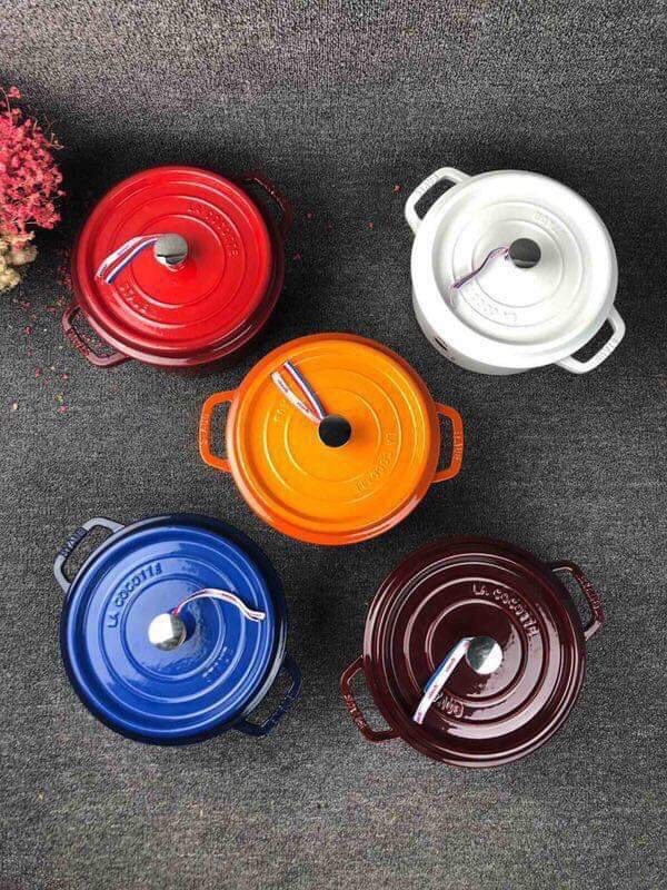 Nồi gang Staub 20 cm 2.25 lit- xanh rêu