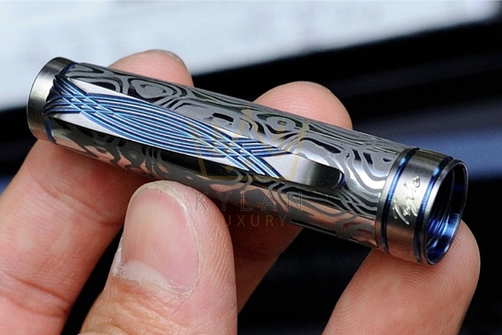 Bút Grayson Tighe Odin Eye's Damascus