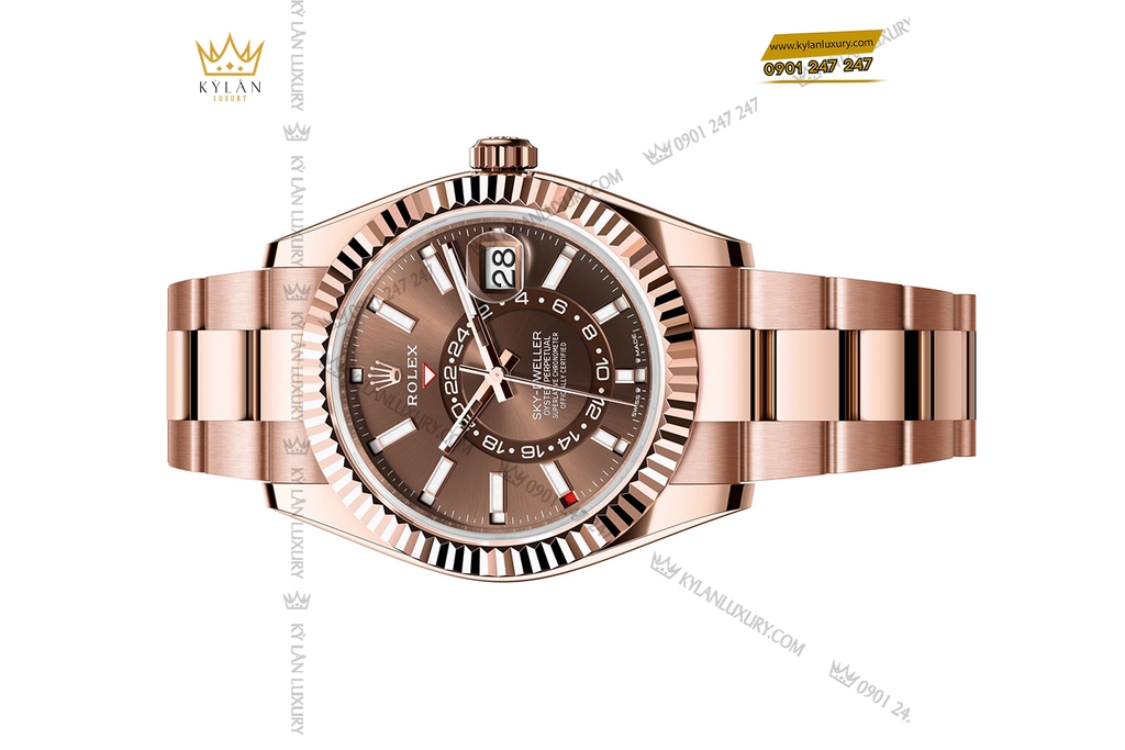 Đồng hồ Rolex Sky-Dweller M336935-0002 Mặt Số Chocolate Cọc Số Index 42mm