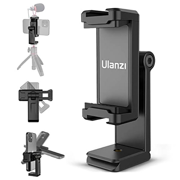 Support De Téléphone Ulanzi ST-06 Sur Trépied Pour Appareil Photo Hot Shoe Clip Smartphone Universel Pour Appareil Photo