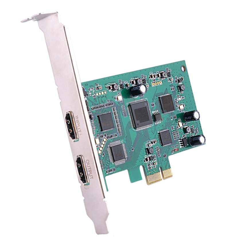 PCI-E Video capture card Support 4K30p HDMI HL928 - 2 Ngõ HDMI IN OUT đầy  đủ Stream Game Youtube Discord Facebook | Huy Linh