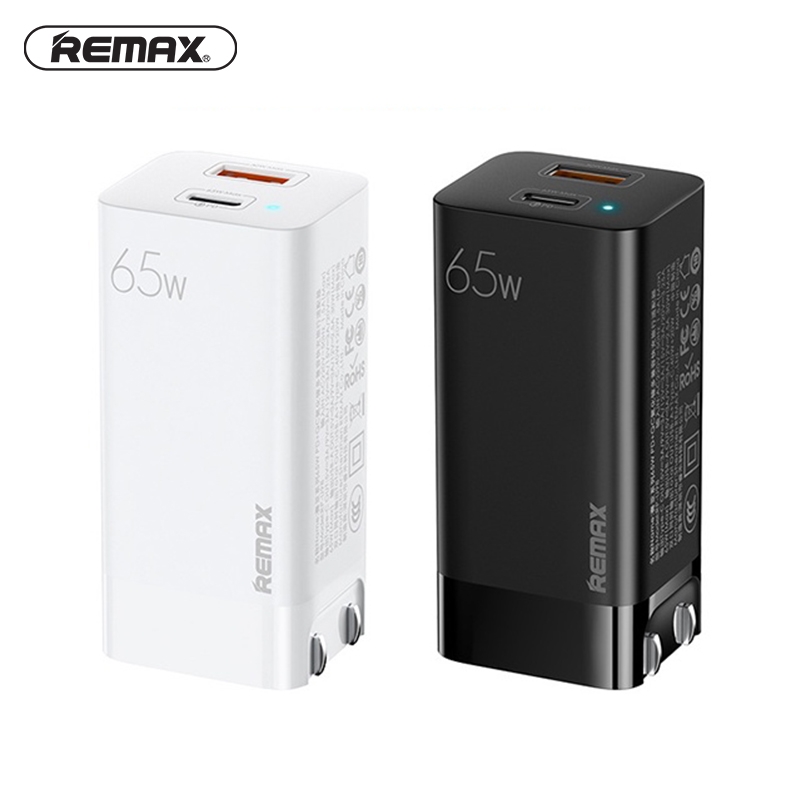 Củ sạc nhanh đa năng GaN Remax RP-U98 Siya Series max 65W 1 Cổng USB A, 1  Cổng Type C | Huy Linh