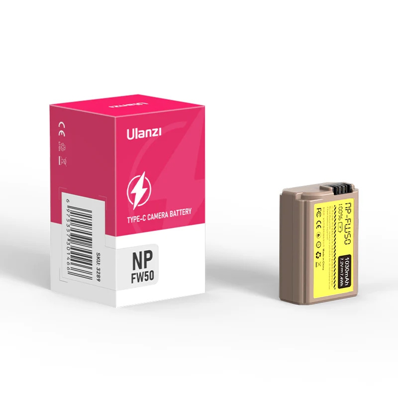 VILTROX 2-Pack NP-FW50 Battery With Type-C Fast Charging For Sony Cameras