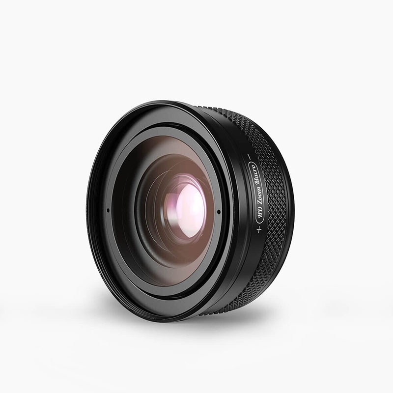 Apexel Ensemble Objectif Macro Zoom 10-20x Pour Smartphone - APL-ZM100, Ultra-léger (88g), Ouverture F1.05, Distance Min 1.5 Cm, Avec Support Réglable Try Nano Zoom