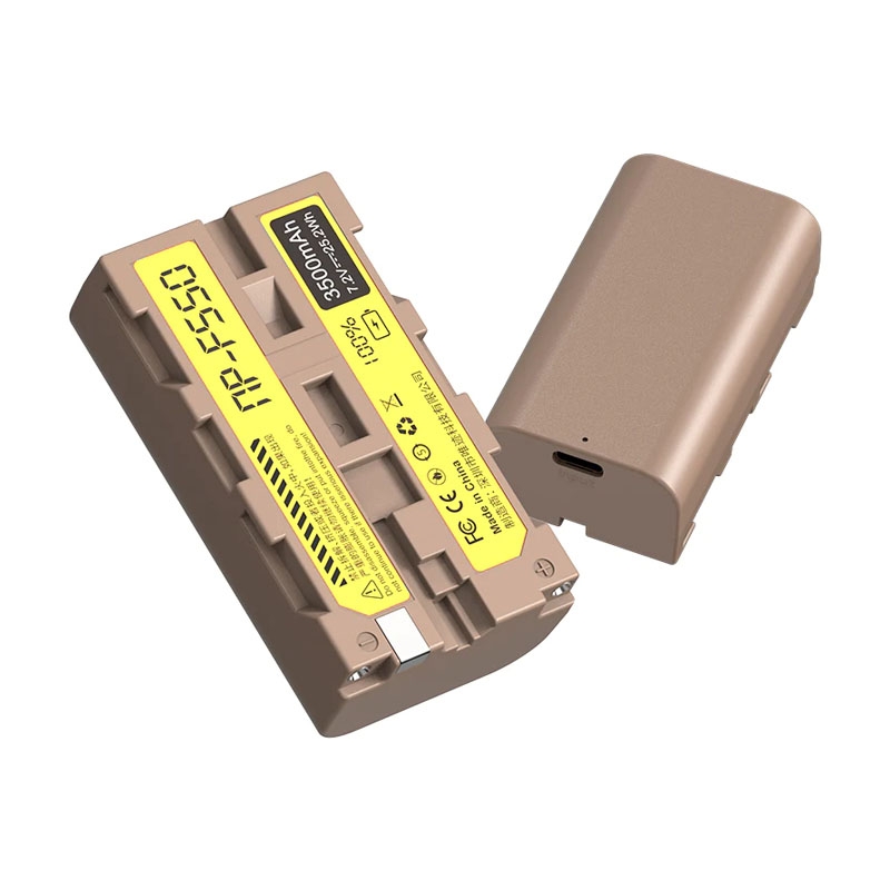 PATONA PLATINIUM NP-F550 Batteria 3500mAh USB-C Input compatibile con videocamere Sony, indicatori LED, illuminazione, luce video, monitor, fotocamera, Battery NP-F750 NP-F950 NP-F970 NPF550 NP F550