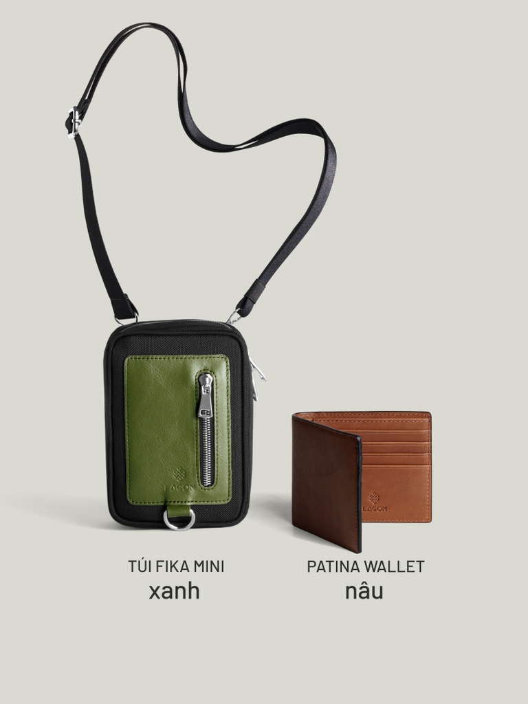 Túi Fika + Ví Patina
