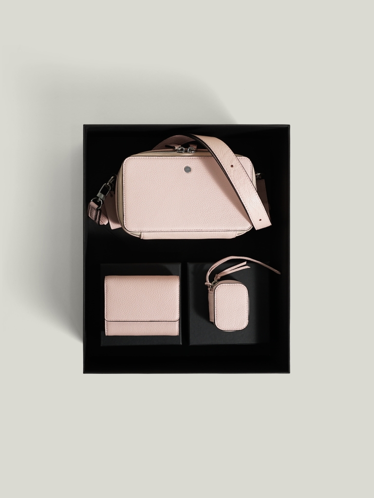Combo - Túi - Ví - Charm Pink