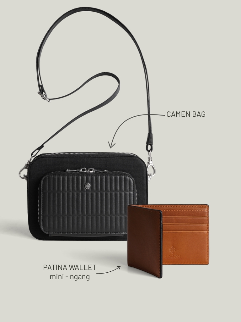 Combo Túi Camen + Ví Patina Mini Ngang