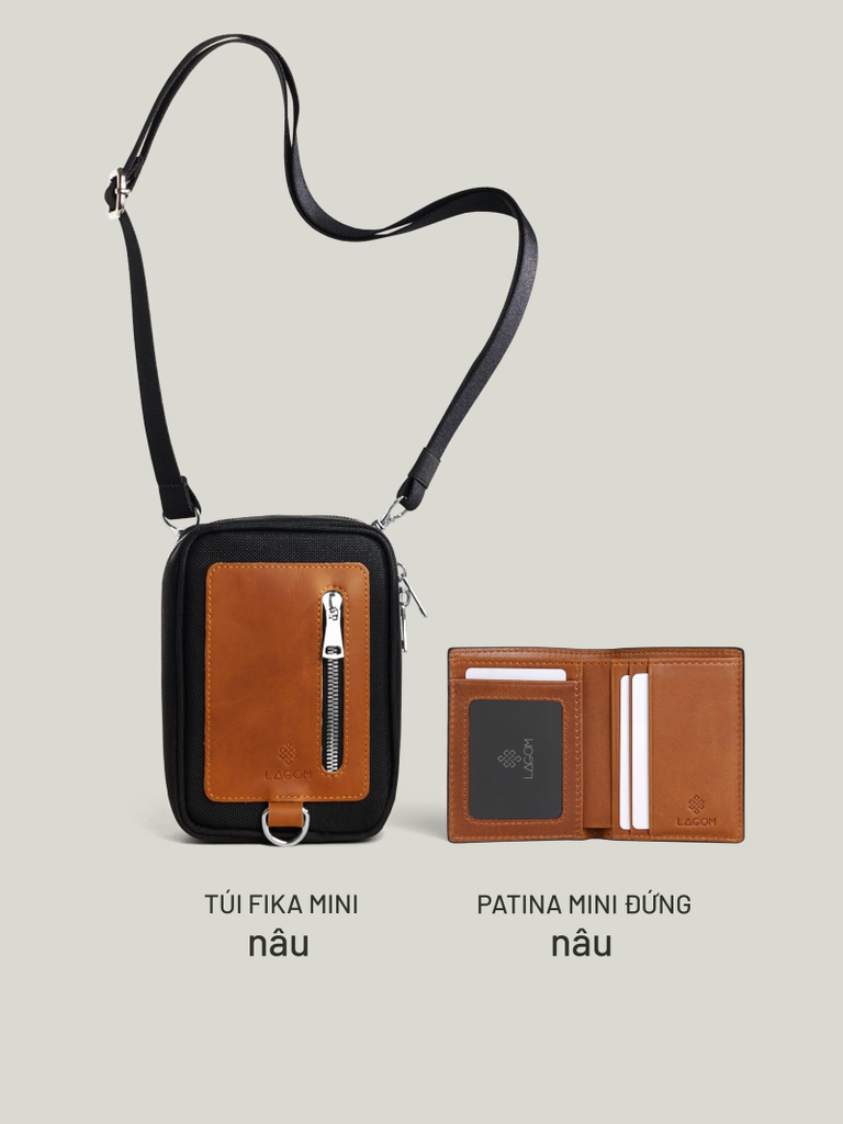 Túi Fika + Patina Mini Đứng