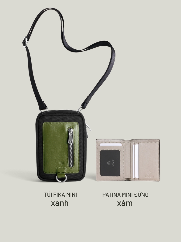 Túi Fika + Patina Mini Đứng