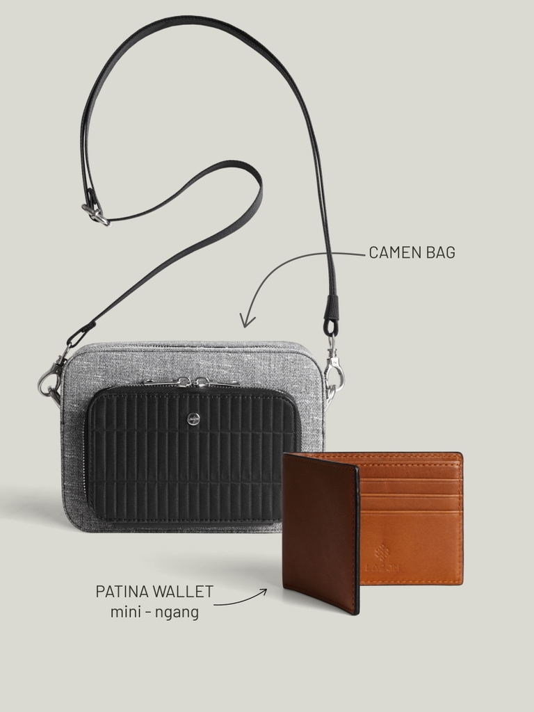 Combo Túi Camen + Ví Patina Mini Ngang
