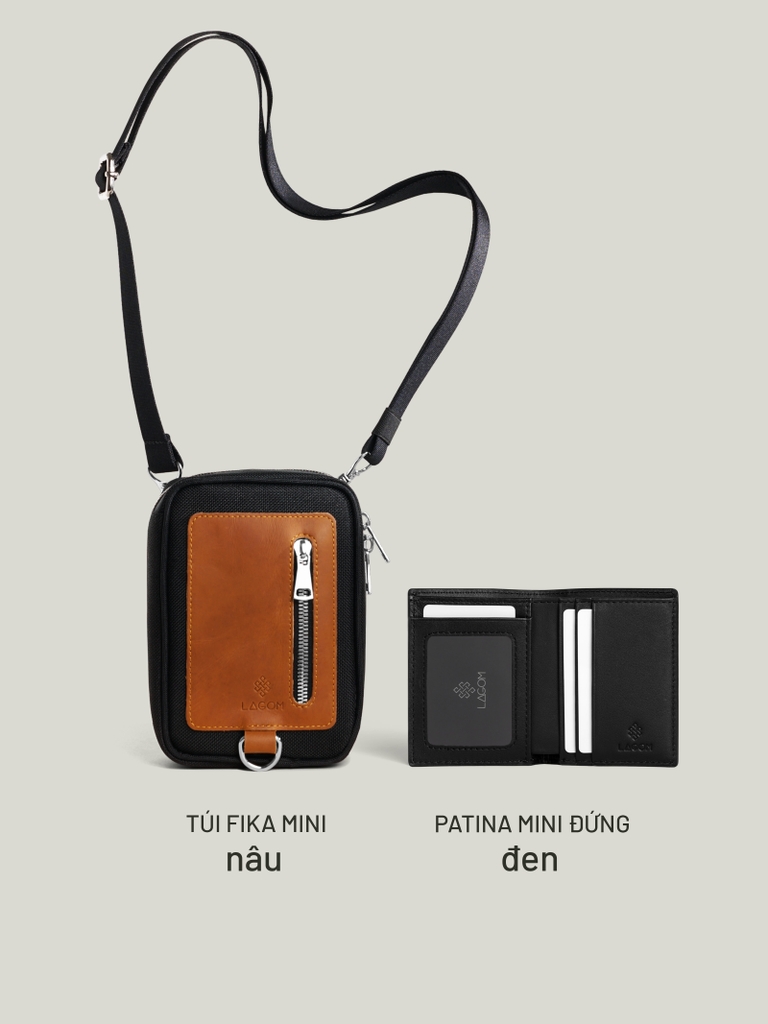 Túi Fika + Patina Mini Đứng