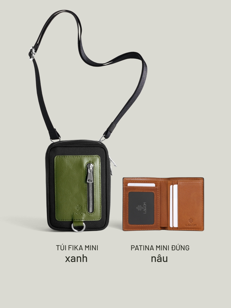 Túi Fika + Patina Mini Đứng