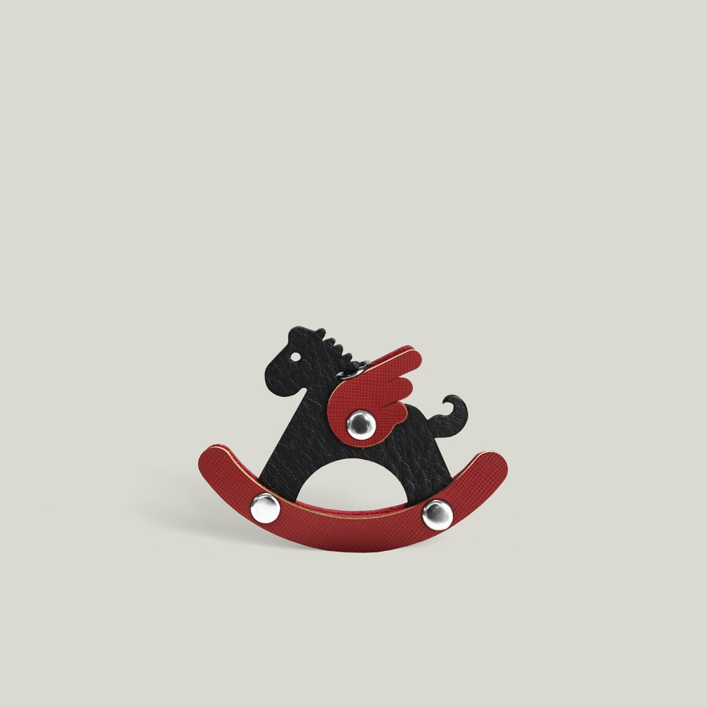 Leather Horse Bag Charm