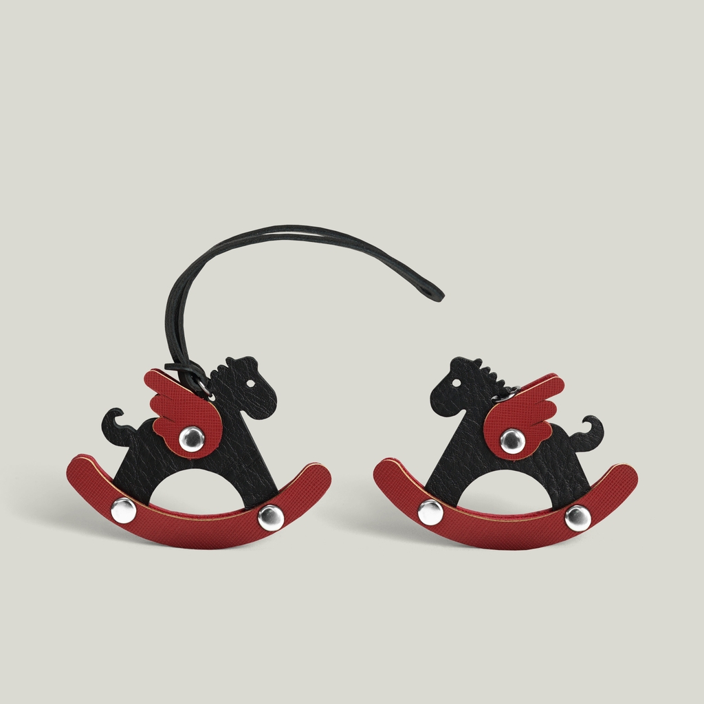Leather Horse Bag Charm