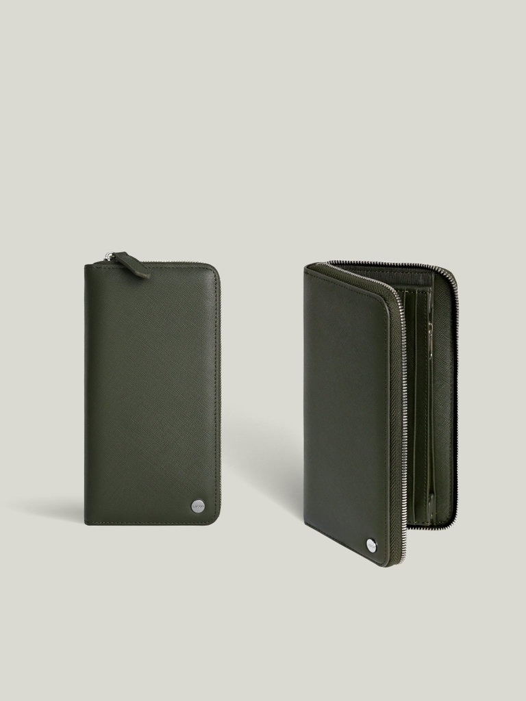 Forest Zippy Clutch