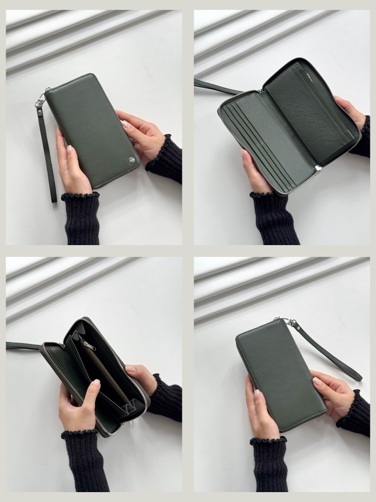 Forest Zippy Clutch