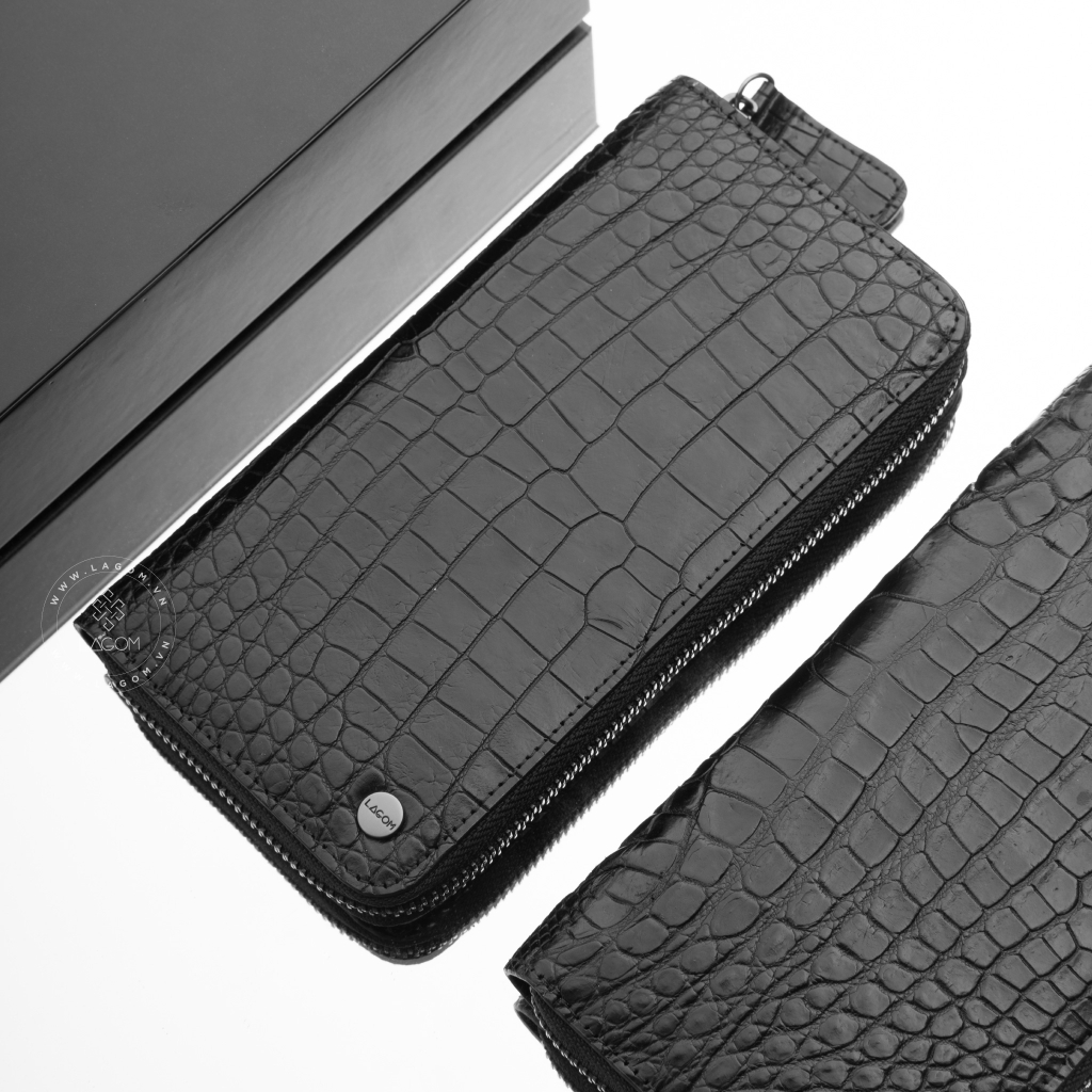 ZIPPY LONG WALLET - CROCODILE
