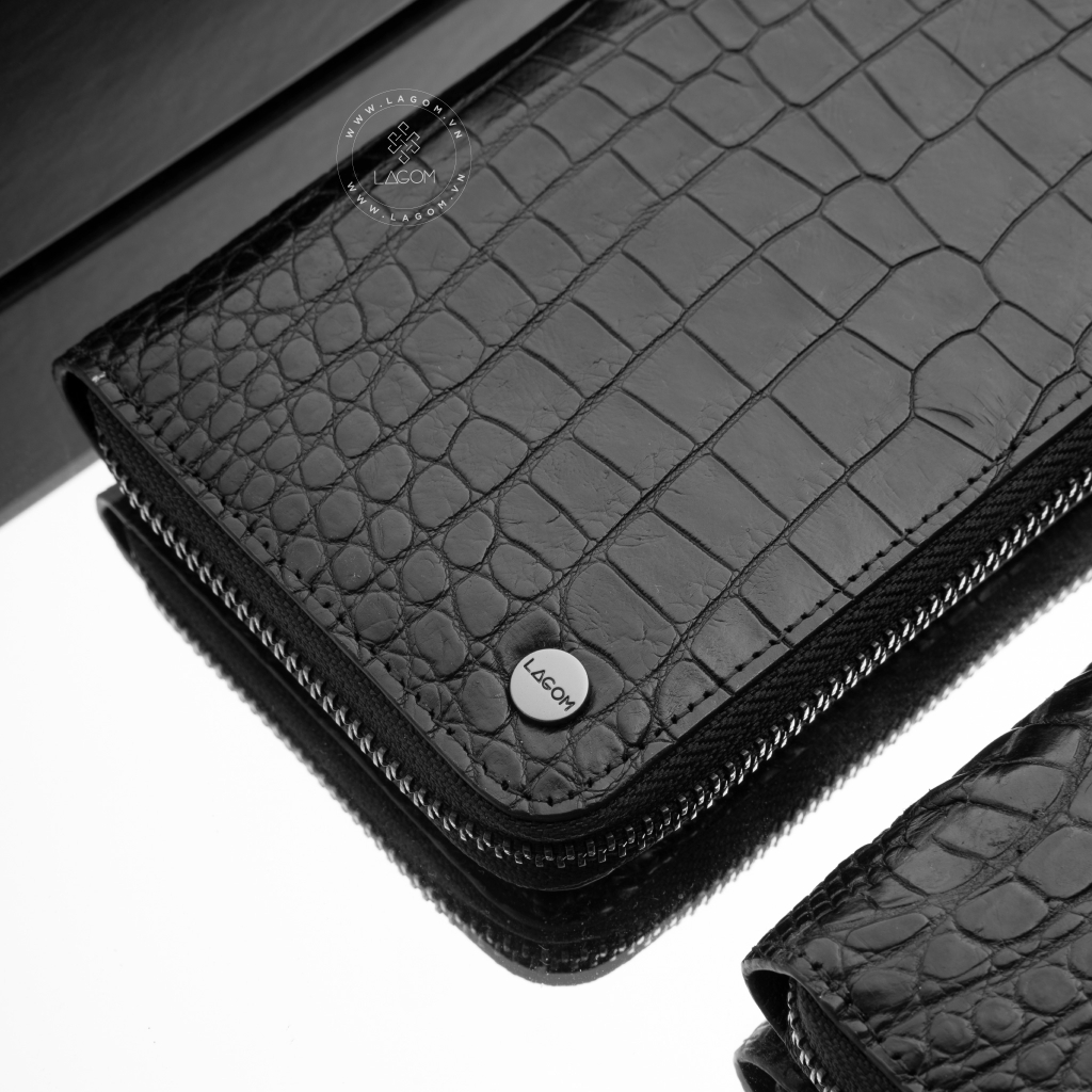 ZIPPY LONG WALLET - CROCODILE
