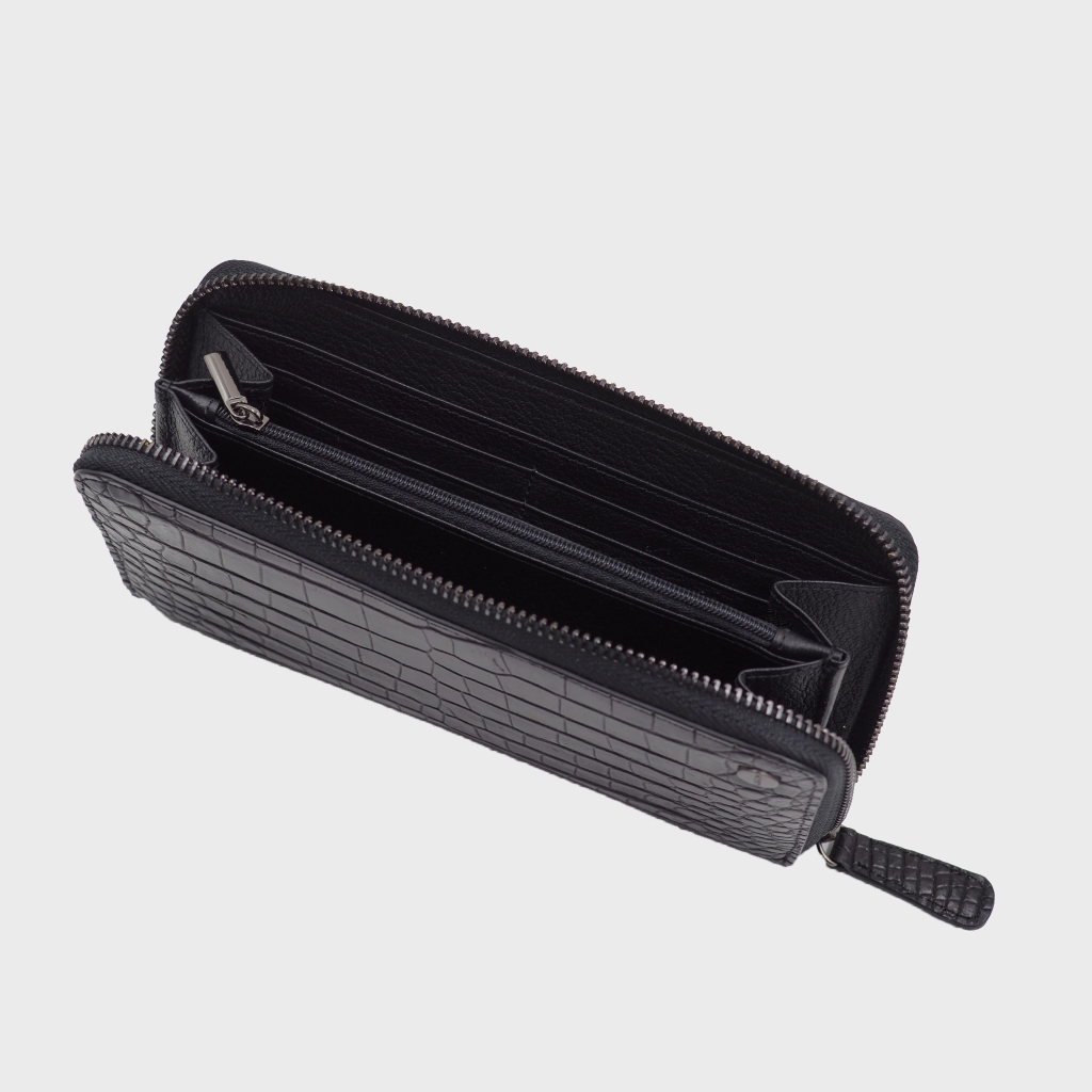 ZIPPY LONG WALLET - CROCODILE