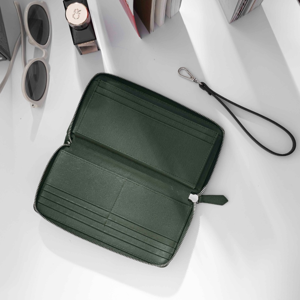 Forest Zippy Clutch