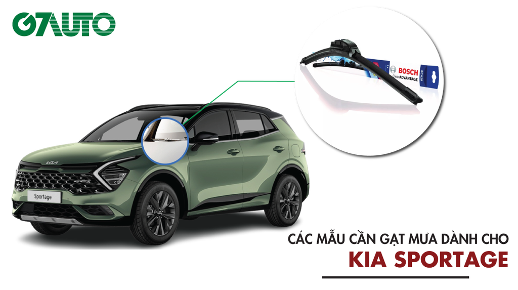 Cần gạt mưa xe Kia Sportage: Kích thước & Bảng giá mới nhất